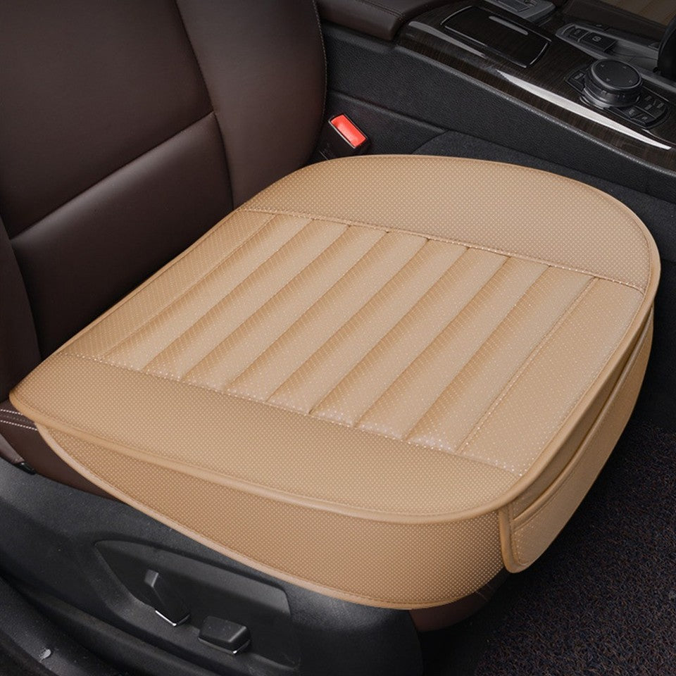 1x Full Surround Front Car Seat Cover PU Leather Pad Mat Seats Cushion Protector